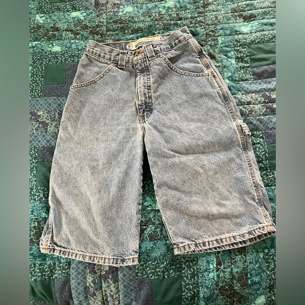 Arizona Vintage High Waist Carpenter Shorts Size 14 Slim